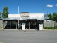 The only store in Plush. While we refreshed ourselves and changed back to road tires, we met the most beautiful blacksmith in the world.

