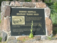 Along highway 140 near the Warner Pass, historical routes abound.	
