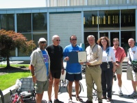 Marty "Link, Jim, Karl Benedek, Oregon Cycling Magazine, Lee Shoemaker, Eugene Bike coordinator , Cindy Clarke, Eugene Trans Options Director, Jim Wilcox and Paul Moore, Eugene Bicycle Coalition