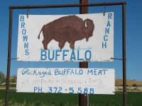 This sign was the landmark for our turnoff to the road to Vale. 
