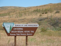 On the way to Vale, along the Oregon Trail, up and over Keeney Pass.
