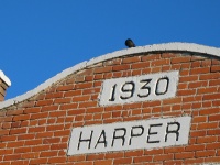 Harper High School, site of our second night�s sleep.
