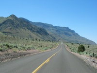 Back on the blacktop as we head towards Plush, our first town in days.
