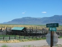 Gravel road to Abert Lake, we decided to stay on the pavement.
