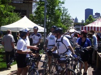 Mayor Greets Riders upon Arrival