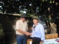 Wayne Douglass at left with Martin Krieg. It was Wayne's 60th!!