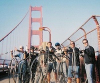 Highlight for Album: HiWheelers on the Golden Gate Bridge